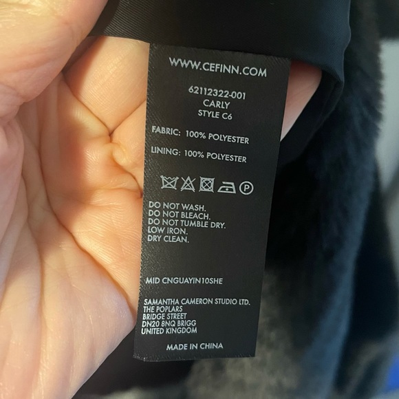 Nwt Cefinn faux fur coat size 6US - Picture 6 of 14